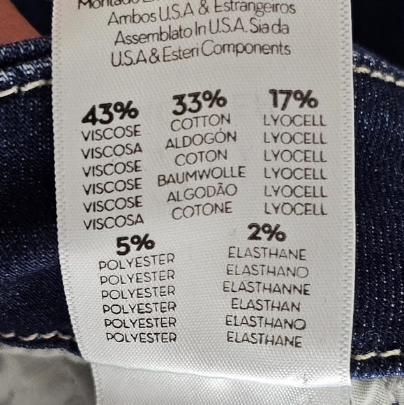 MOTHER High Waisted Looker Ankle Fray Tongue And Chic Blue Jeans 26 Preowned - Picture 10 of 10